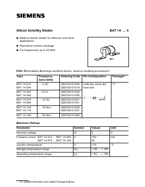 Q62702-D1036 Datasheet PDF Siemens AG