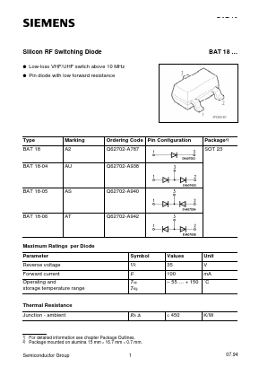 Q62702-A787 Datasheet PDF Siemens AG