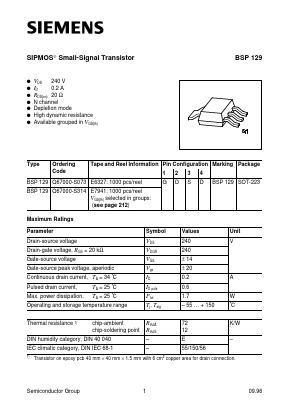 Q67000-S314 Datasheet PDF Siemens AG