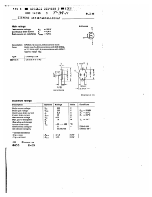 C67078-A1014-A2 Datasheet PDF Siemens AG