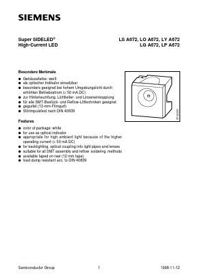 LSA672 Datasheet PDF Siemens AG