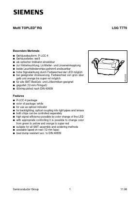 LSGT770-HK Datasheet PDF Siemens AG