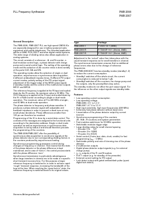 PMB2307-R Datasheet PDF Siemens AG