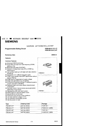 PSB8510-XP Datasheet PDF Siemens AG