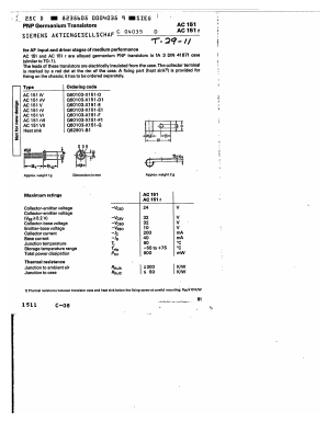 AC151V Datasheet PDF Siemens AG