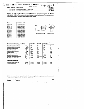 BC178 Datasheet PDF Siemens AG