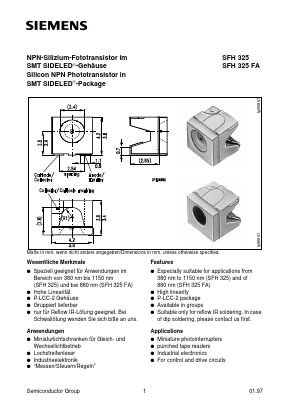 SFH325-3 Datasheet PDF Siemens AG
