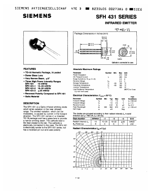 SFH431-3 Datasheet PDF Siemens AG