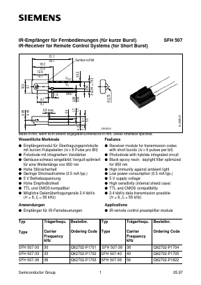 SFH507-30 Datasheet PDF Siemens AG