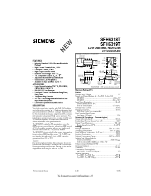SFH6318T Datasheet PDF Siemens AG