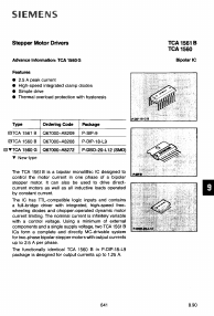 TCA1560G Datasheet PDF Siemens AG