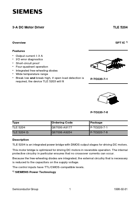 Q67006-A9234 Datasheet PDF Siemens AG