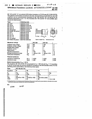 Q60203-X140-V16 Datasheet PDF Siemens AG