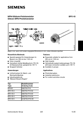 BPX43-3 Datasheet PDF Siemens AG