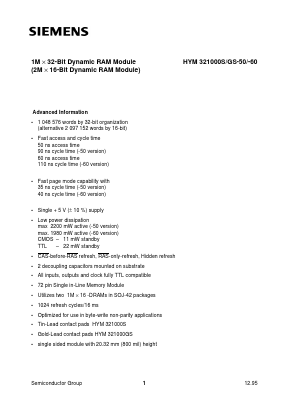 Q67100-Q2056 Datasheet PDF Siemens AG