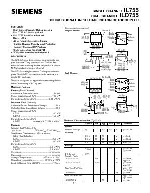IL755 Datasheet PDF Siemens AG