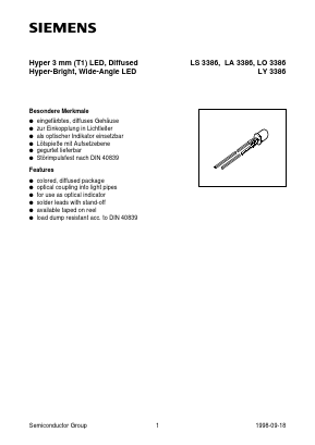 LO3386 Datasheet PDF Siemens AG