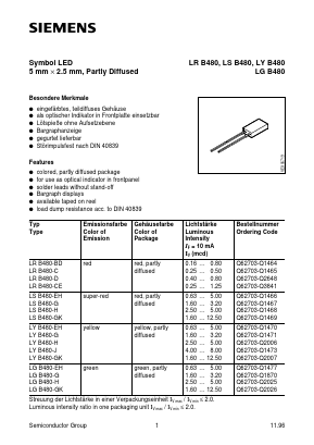 Q62703-Q2026 Datasheet PDF Siemens AG