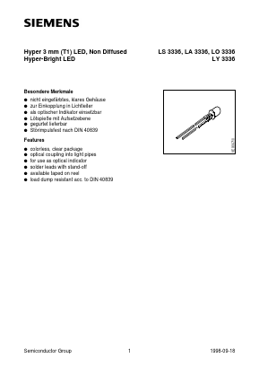 LA3336-RU Datasheet PDF Siemens AG