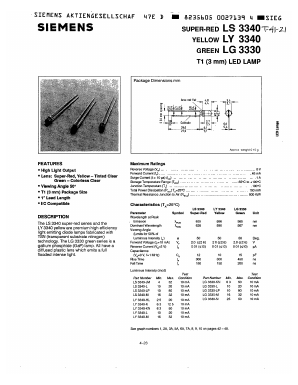 LY3340-L Datasheet PDF Siemens AG
