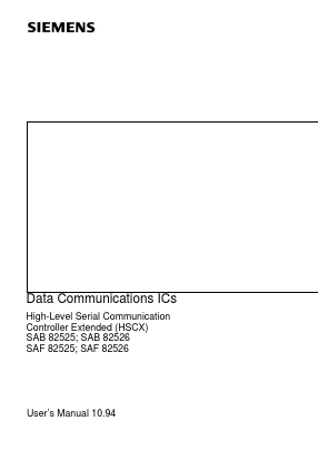 SAB82525N-VA3 Datasheet PDF Siemens AG