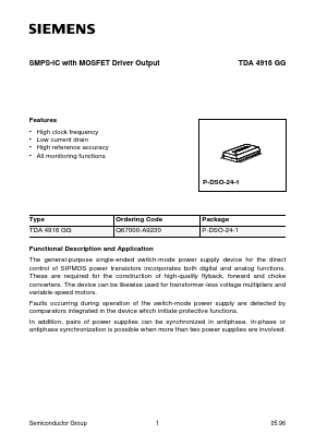 Q67000-A9230 Datasheet PDF Siemens AG