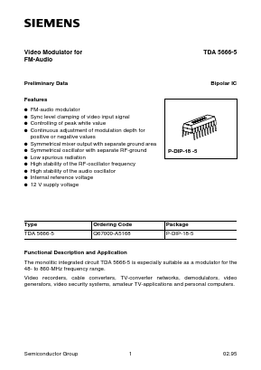 Q67000-A5168 Datasheet PDF Siemens AG