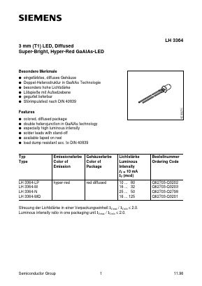 LH3364-LP Datasheet PDF Siemens AG