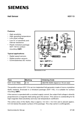 S13 Datasheet PDF Siemens AG