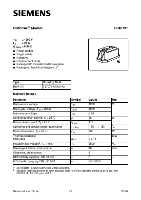 C67076-A1009-A2 Datasheet PDF Siemens AG