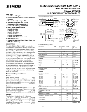 ILD217 Datasheet PDF Siemens AG