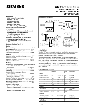 CNY17F Datasheet PDF Siemens AG