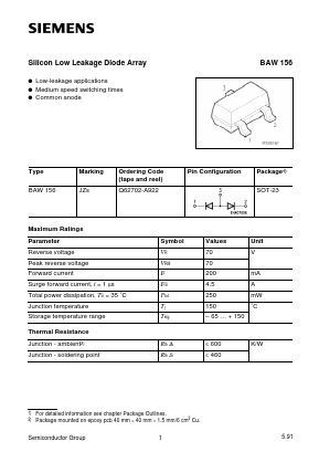 Q62702-A922 Datasheet PDF Siemens AG