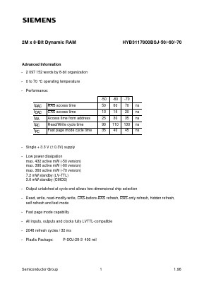Q67100-Q1147 Datasheet PDF Siemens AG