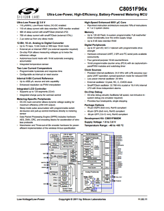 C8051F968-A-GM Datasheet PDF Silicon Laboratories