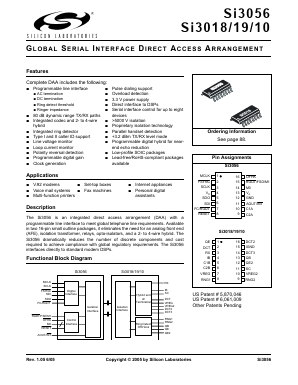 SI3056PPT1-EVB Datasheet PDF Silicon Laboratories