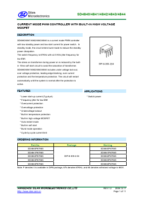 SD4841 Datasheet PDF Silan Microelectronics