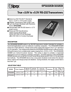 SP3222EB Datasheet PDF Signal Processing Technologies