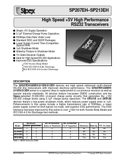 SP207EH Datasheet PDF Signal Processing Technologies