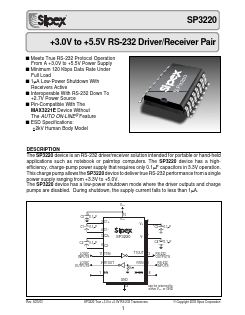 SP3220CY Datasheet PDF Signal Processing Technologies