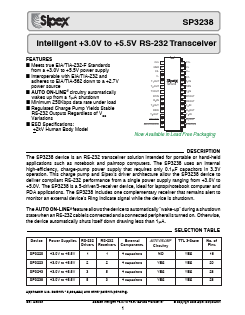 SP3238CA Datasheet PDF Signal Processing Technologies