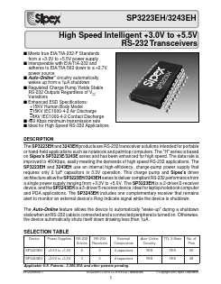 SP3223EHCA Datasheet PDF Signal Processing Technologies