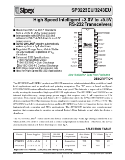 SP3243EU Datasheet PDF Signal Processing Technologies