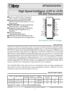 SP3223UCY Datasheet PDF Signal Processing Technologies