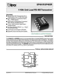 SP481RCN Datasheet PDF Signal Processing Technologies