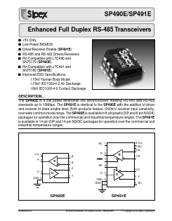 SP490E Datasheet PDF Signal Processing Technologies