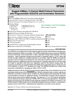 SP509CF-L/TR Datasheet PDF Signal Processing Technologies