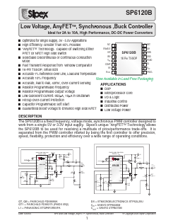 SP6120BEY-L/TR Datasheet PDF Signal Processing Technologies