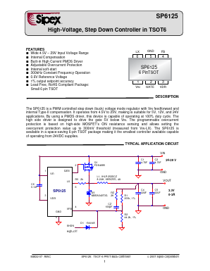 SP6125 Datasheet PDF Signal Processing Technologies