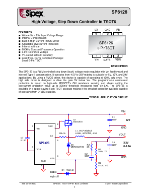 SP6126EK1-L/TR Datasheet PDF Signal Processing Technologies